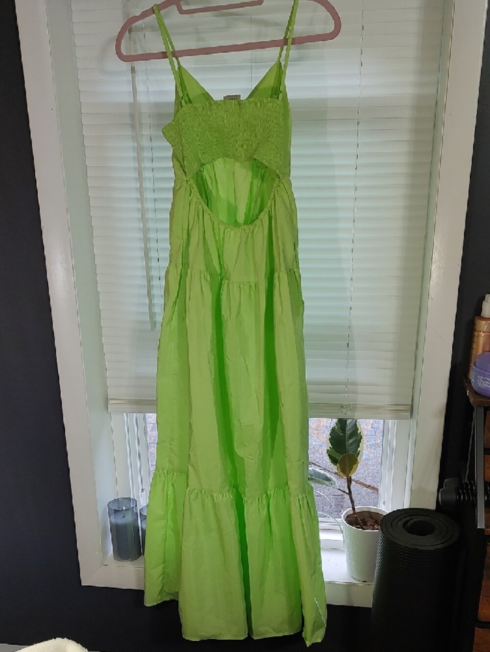 a new day Bright Chartreuse Slip Dress - Picture 2 of 7